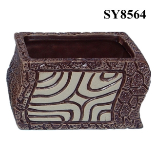 Pattern carving mould corner flower pot