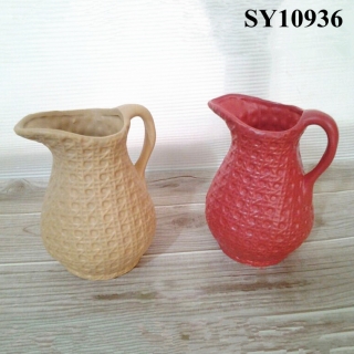 Red Jar design small porcelain pot wholesale
