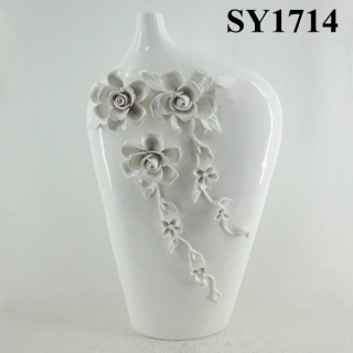 Hot sale for flower arrangements handmade decorative liquid gold ceramic vases