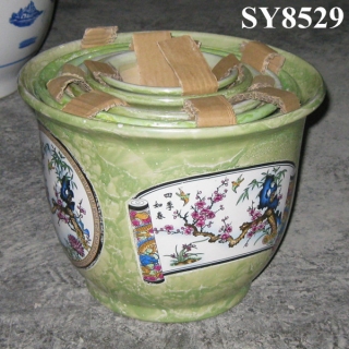 Chinese style ceramic flower pot painting designs