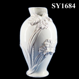 10" decorative liquid gold carving table vase