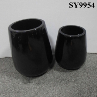Indoor and outdoor garden decorative ceramic cylinder pot
