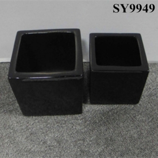 Beautiful indoor square ceramic pots and planters