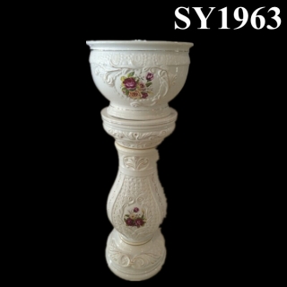 beautiful roman style decoration tall planter pots