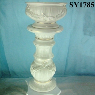 39 inch roman column garden flower pot