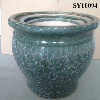 Mosaic green color large outdoor planters
