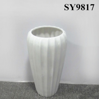 beautiful white ceramic indoor plant pots