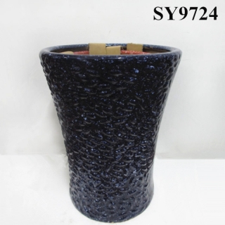 Dark blue ceramic cheap big plant pots