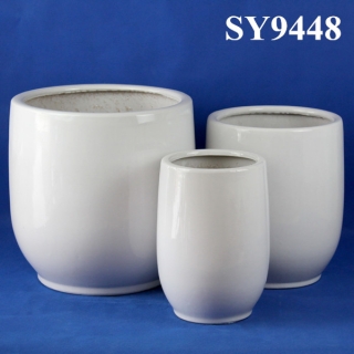 2015 new cheap white porcelain garden plant pot