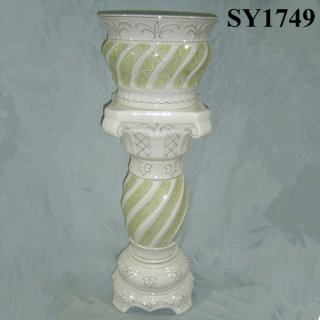 36 inch green glazed home pot set