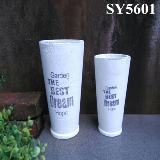 Tall garden cement clay pot cheap