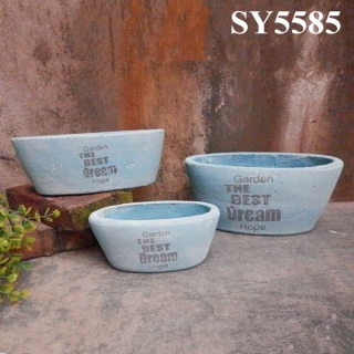 Hotsale flower pot small decorative cement garden pot