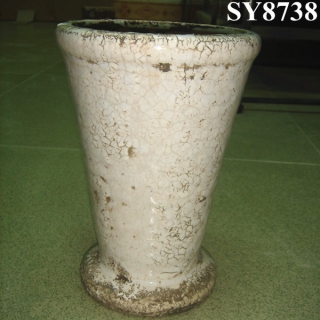 Cup shape antique handmade garden flower pot