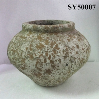 Unearth pot cement finished decoration flower pot