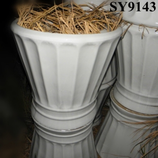 Pot for plant cup shape white ceramic chaozhou pot