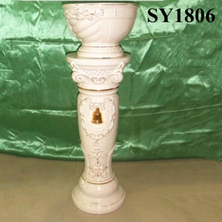 Pot for planter 39 inch outdoor decoration roman column