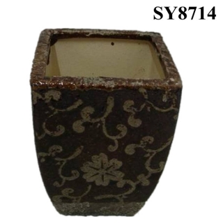 5 inch antique planter pot