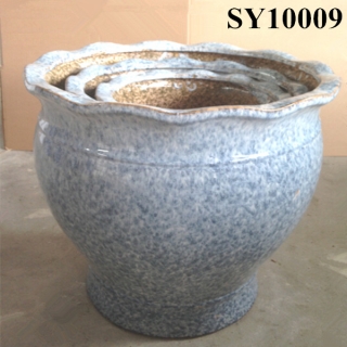 large glazed ceramic garden pots