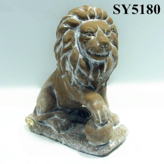 indoor lion statue