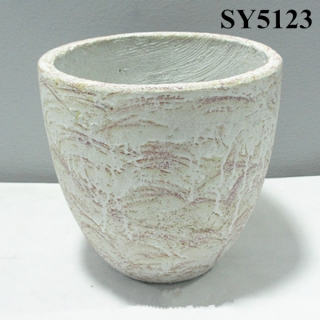 Hot sell tall round cement flower pot