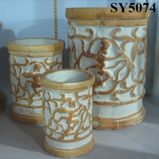 carving pattern cylinder pot