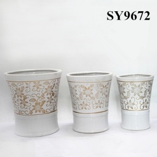 Ceramic printing plant pots indoor