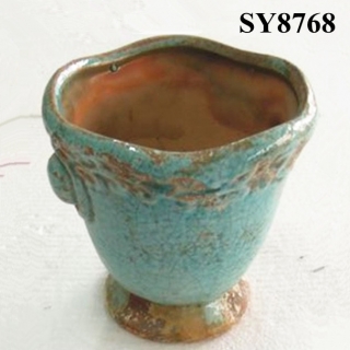 Shabby cup antique decoration flower pot