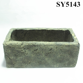 Deep Trough rectangular cement garden plant pots