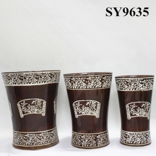 Decorative ceramic wholesale garden pots