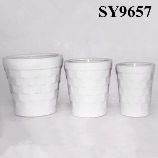 Ceramic outdoor plant pots