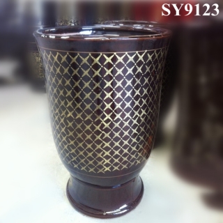 goblet shape cheap hotel ceramic plant pot