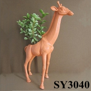 Garden pot for flower giraffe animal terracotta flower pot