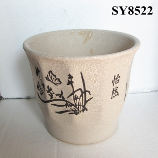 octagonal shape cheap ceramic flower pots and planters