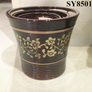 brown novelty indoor decoration ceramic plant pots