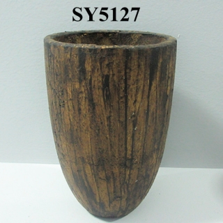 imitating finish wood garden decoration flower pot