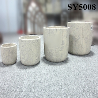 Natural cement clay flower pots wholesale