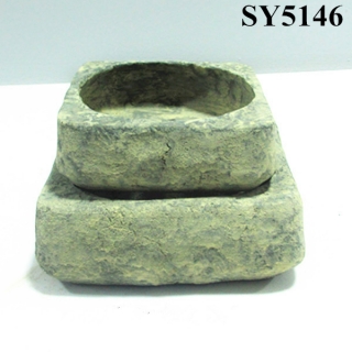 Inkstone mini cement garden planter pot