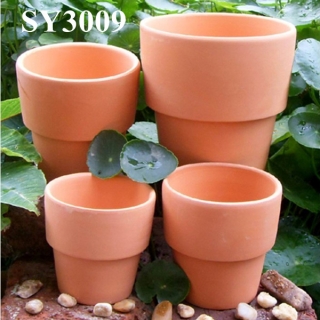 Round terracotta garden plant pot wholesale