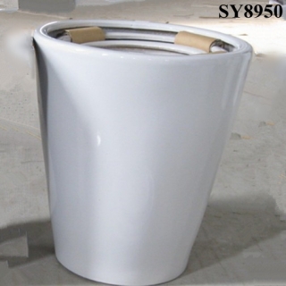Set of 3 garden pot for planter big white indoor ceramic pots