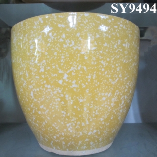 Garden pot for plant candy color yellow decoration ceramic flower pot