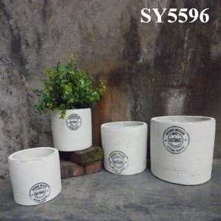 Cement and garden pot for plant round chinese clay pots