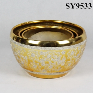 Ceramic pot for flower round galvanized planter pot wholesale