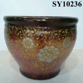 Beautiful design glazed morden ceramic pot