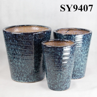 Garden plant pot for sale bright color decoration ceramic pot wholesale