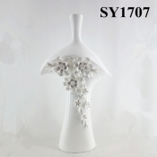 Handmade decorative liquid gold flower arrangement vase