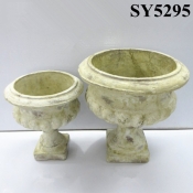 Pot for plant outdoor cement garden flower pot