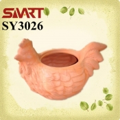 Chicken shape animal terracotta garden plant pot