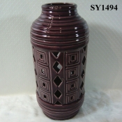 112.5" agate red indoor decoration ceramic candle holder