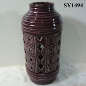 112.5" agate red indoor decoration ceramic candle holder